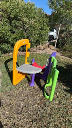 Little tykes climb and slide 55 inches long by 45  inches high and 42 inches wide