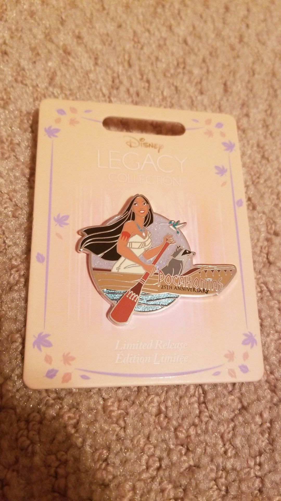 Disney Pocahontas 25th Anniversary Pin - Limited Release- Legacy Collection