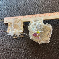 Vintage carriage, stroller, pram, beige with parosol