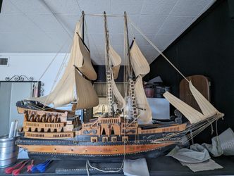 Antique Ship From Spain Lights Up