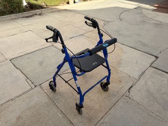Invacare 4-Wheel Rollator Walker Blue