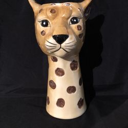 Ashland Leopard Ceramic Vase 12.5” Tall