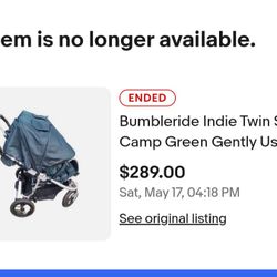 Bumble ride Double Stroller Gently Used