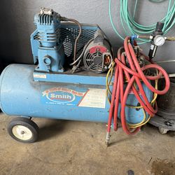 Compresor de aire Smith con motor DOERR, 2 HP, 3450 RPM”.
