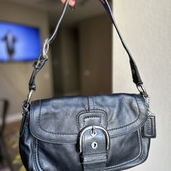 Coach Vintage Black Leather Soho Bag 