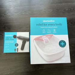 Homedics Massager / Massage Gun and Deluxe Footbath (can be sold separately