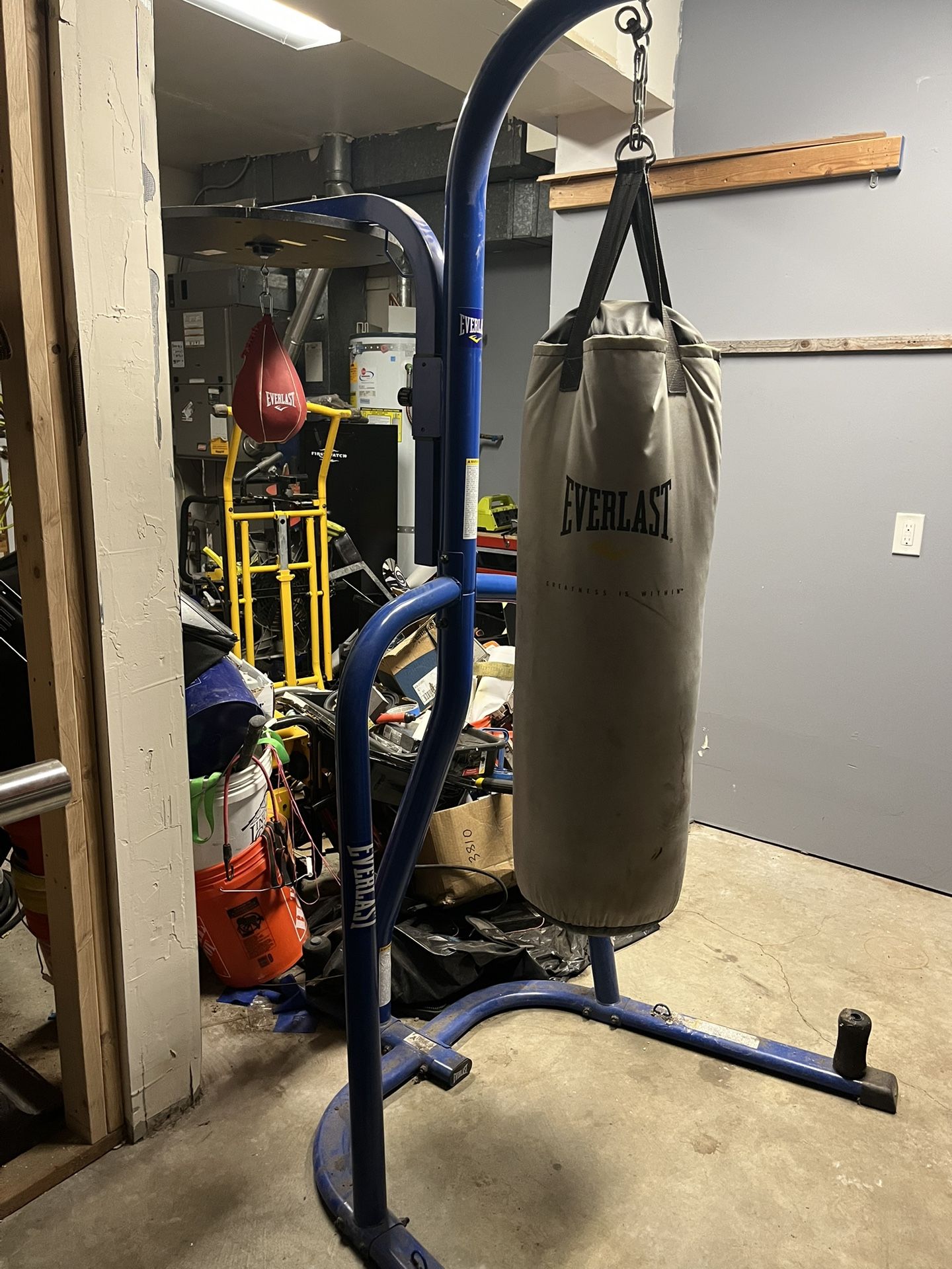 Everlast Stand With Heavy Bag And Speed Bag