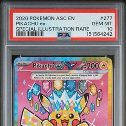 Pikachu Ex Ascended Heroes Sir PSA 10