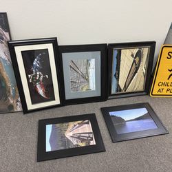 Framed pictured $3 each
