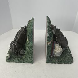 VTG Golf Bag Clubs Bookend Resin Golfer