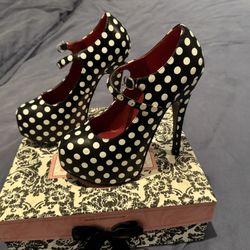 Polka Dot Stiletto Heels