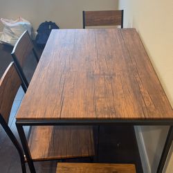 Table And 4 chairs
