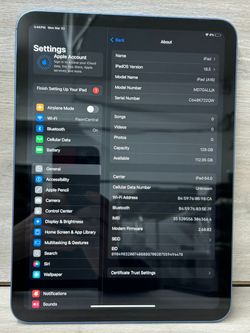 Apple iPad 11th Gen A16 128GB Wi-Fi + Cellular Blue (PO1023544)
