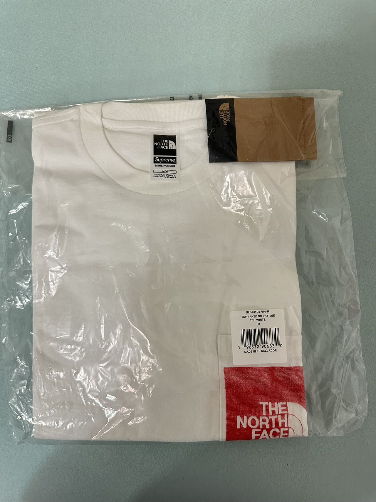 Supreme X The North Face Printed Pocket Tee White Size M for Sale