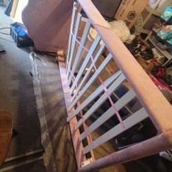 Pink Brd Frame Twin Size For Girls