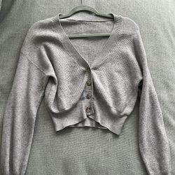 Grey cardigan 