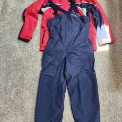 West Marine Third Reef Foul Weather Gear Waterproof Jacket and Bibs Men's Size Medium
