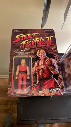Street Fighter II Ken Masters Super7 Action Figure Mint Unpunched