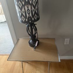 folding table and lamp, all for $10