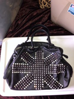 Charming Charlie studded black purse