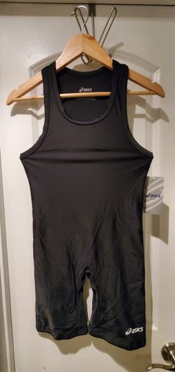Wresling Mens Medium Or Small Asics Singlet Black