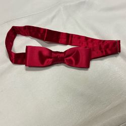 Boys Red Satin Bowtie