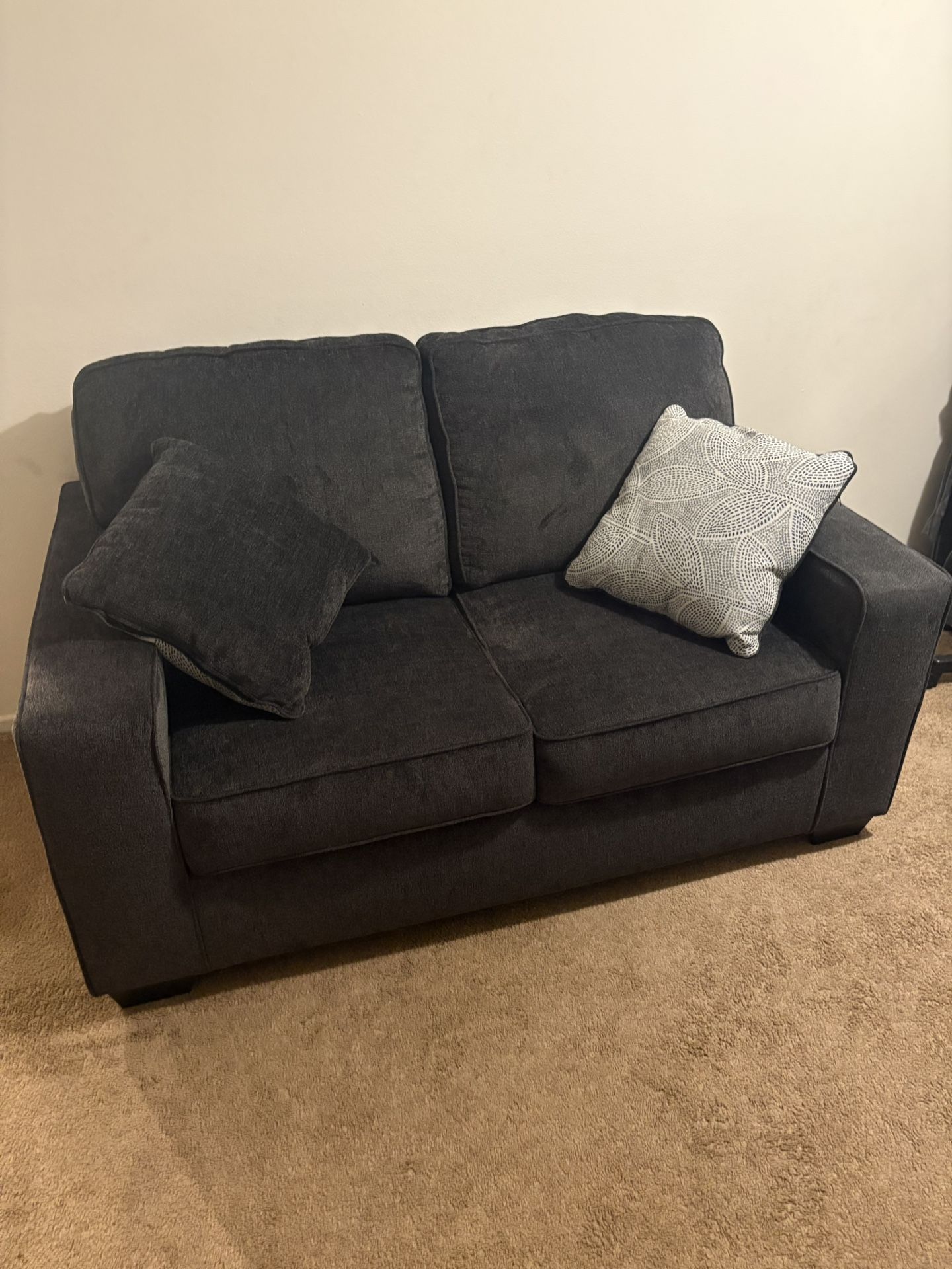 Sofa, Mini Couch, Black N Gray 