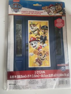 Paw Paw Patrol Door Poster