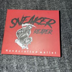  🎁 NIB VEGAN LEATHER WALLET SNEAKER REAPER