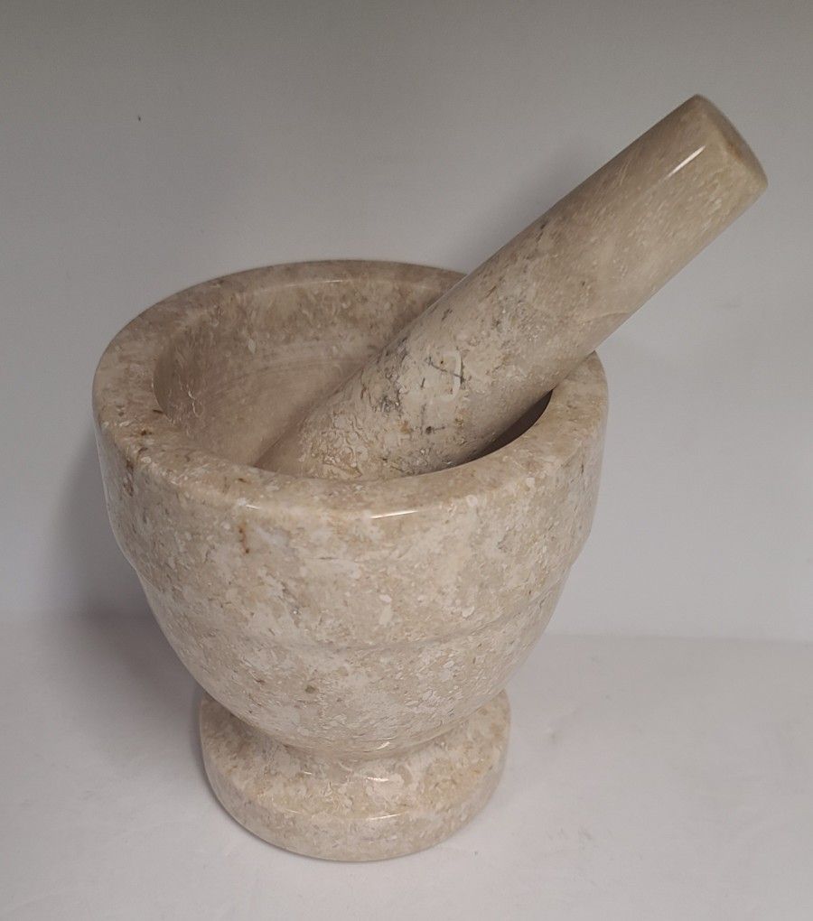 Vintage Mortar & Pestle Stone Marble