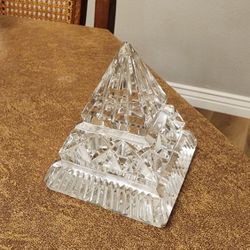 Waterford Crystal Pyramid Paperweight 
