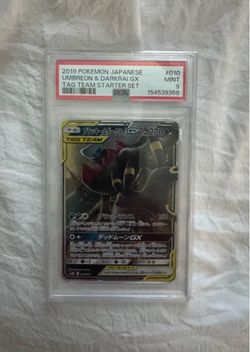 Umbreon & Darkrai GX PSA 9 Japanese Pokémon Card