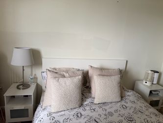 2 IKEA BRIMNES Nightstand and lamp