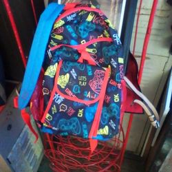 Gamers Backpack Unisex And Lunch Box Nintendo PlayStation Xbox