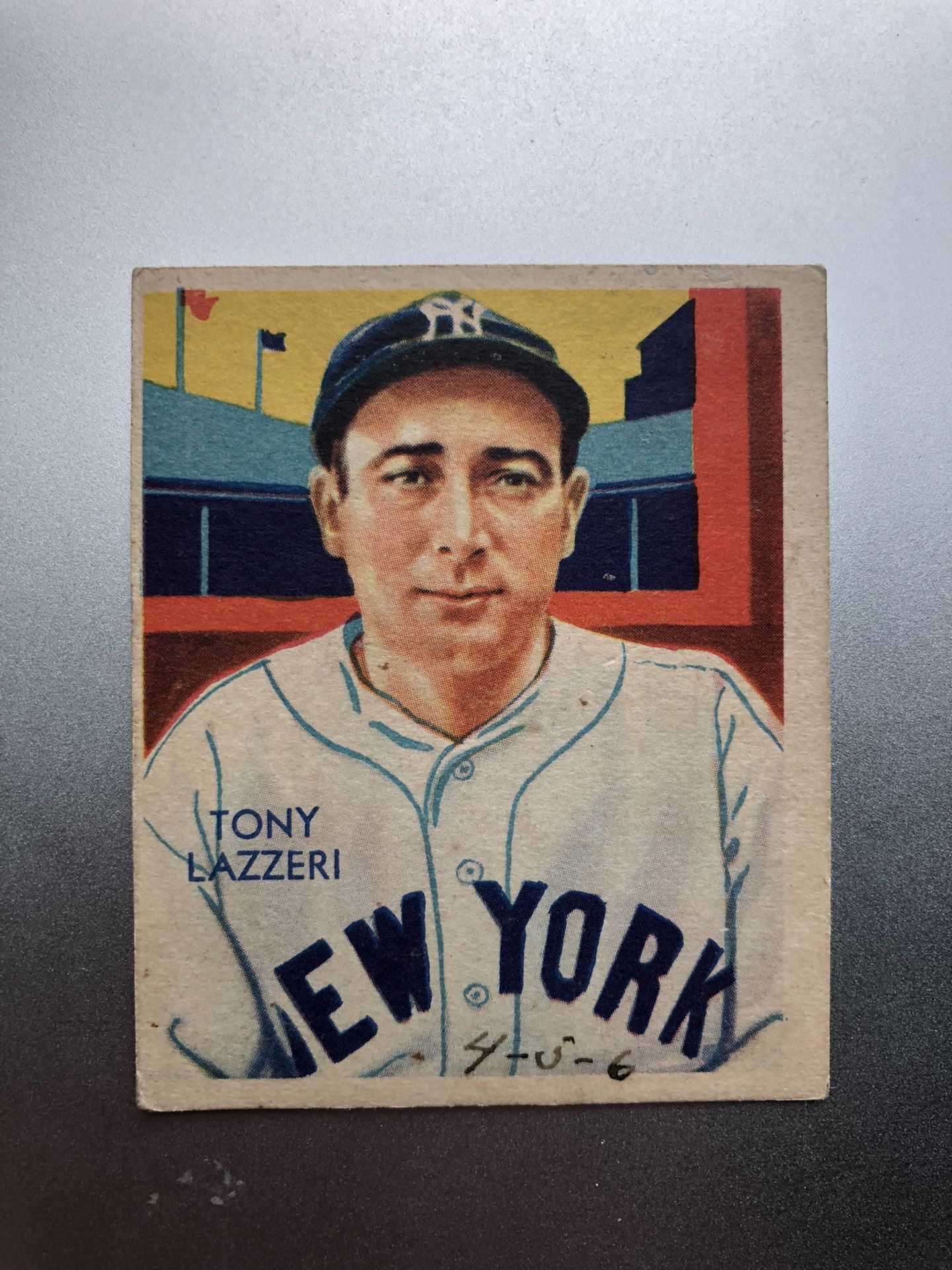 1935 Diamond Stars Tony Lazzeri Yankees Vintage Baseball Card - VG-EX