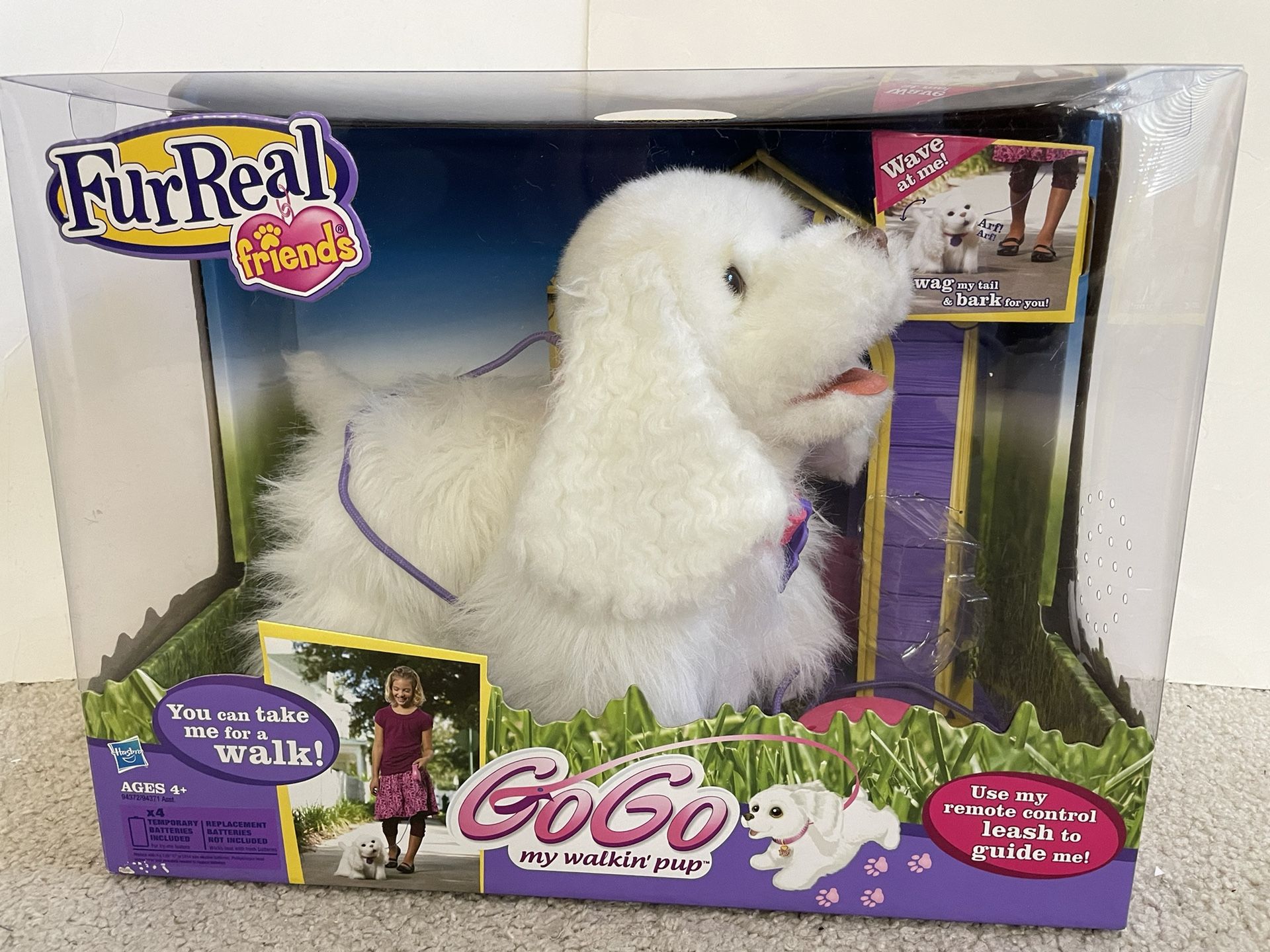 Gogo Pup FurReal Friends Remote Control Interactive My Walking Pup Toy Dog W Box + Instructions 