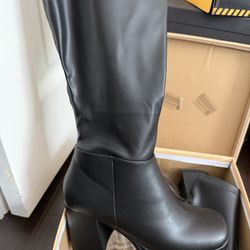 black knee high boots 