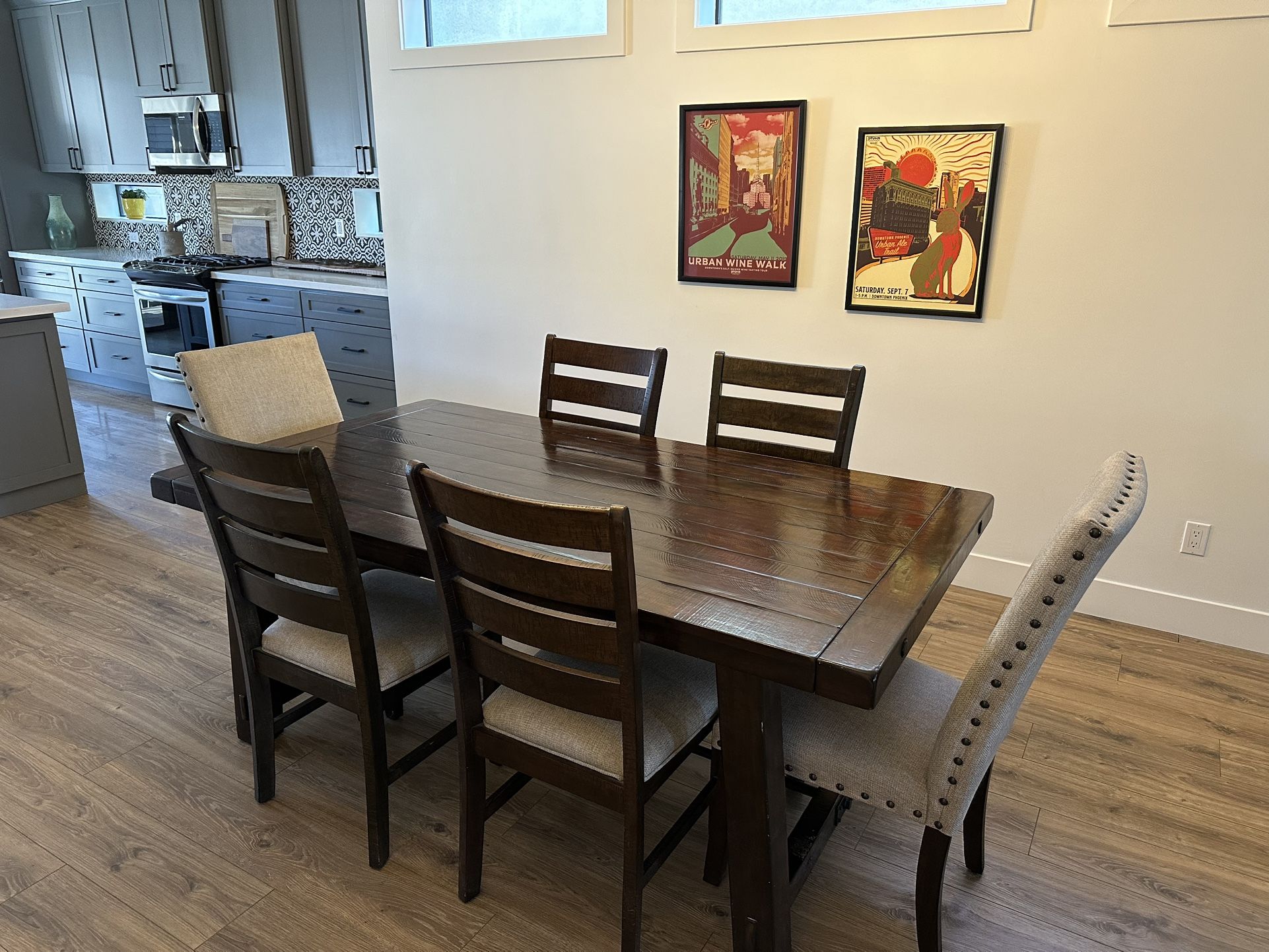 Pottery Barn Table, Way Fair Chairs