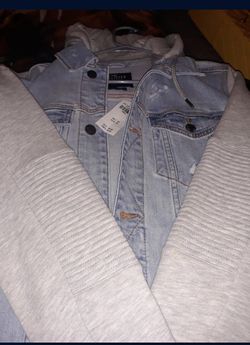 Hollister jean sweater  jacket 