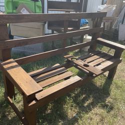 Big Rustic Bench. ( Just Built )