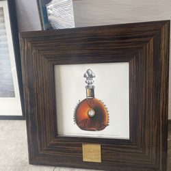 Framed Louis XIII de Remy Martin Cognac Art Print - Luxury Bar Decor