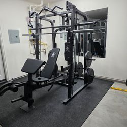 Smith Machine 2001 | Multi-Use Adj Bench | Gym Equipment | Fitness | Squat Rack | Excercise |🔴WEIGHTS AND BARBELL SOLD SEPARATELY 🔴 FREE DELIVERY 🚚