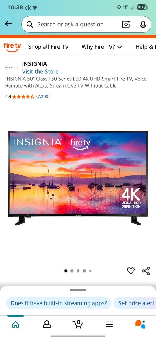 Insignia Fire TV and Sound Bar 
