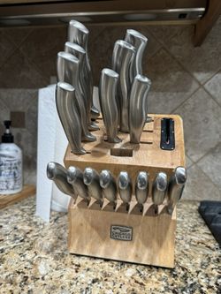 Chicago Cutlery Knife Block Set 18 Piece Excellent Condition
