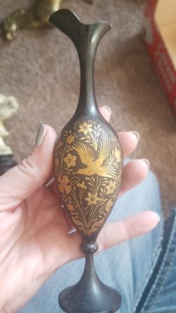 Cool metal vase?