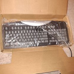 Gateway Sk-9921 Black and Silver Wired Keyboard