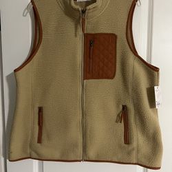 SONOMA WOMENS SHERPA VEST