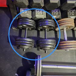 72 Lbs Dumbbells 