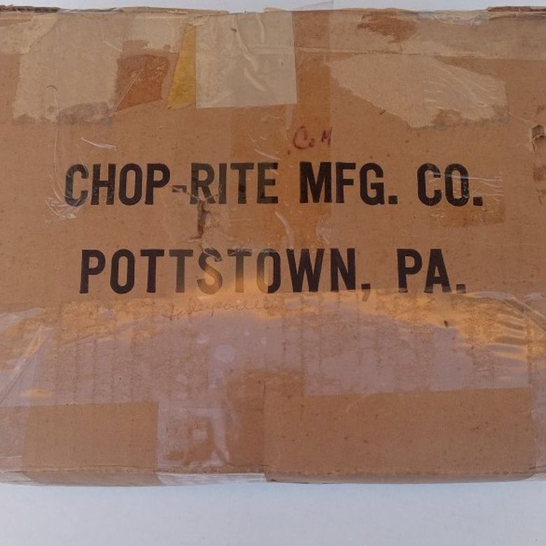 New Boxed CHOP-RITE #10 Clamp Meat Chopper / Grinder USA