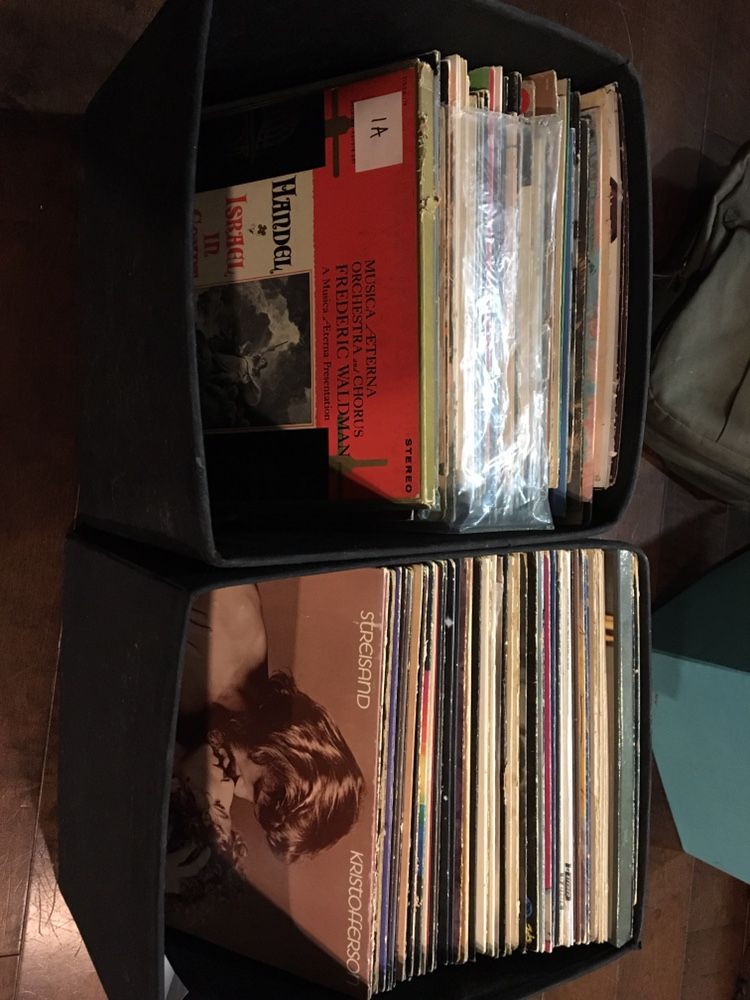 2 Bins of Vinyl Records